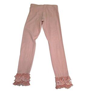 Matilda Jane Girls 5 Ruffle Hem Pink  Strech Elastic waistband Leggings  3871